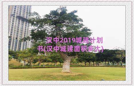 汉中2019城建计划书(汉中城建面积多大)