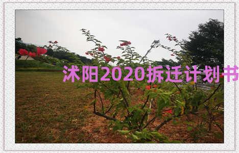 沭阳2020拆迁计划书